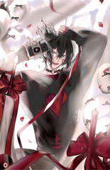 Hearts and Ribbons Art Print | Yuzuya 11x17 Poster